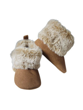 First Steps by Stepping Stones Infant Faux Fur Boots (Size 6-9M)